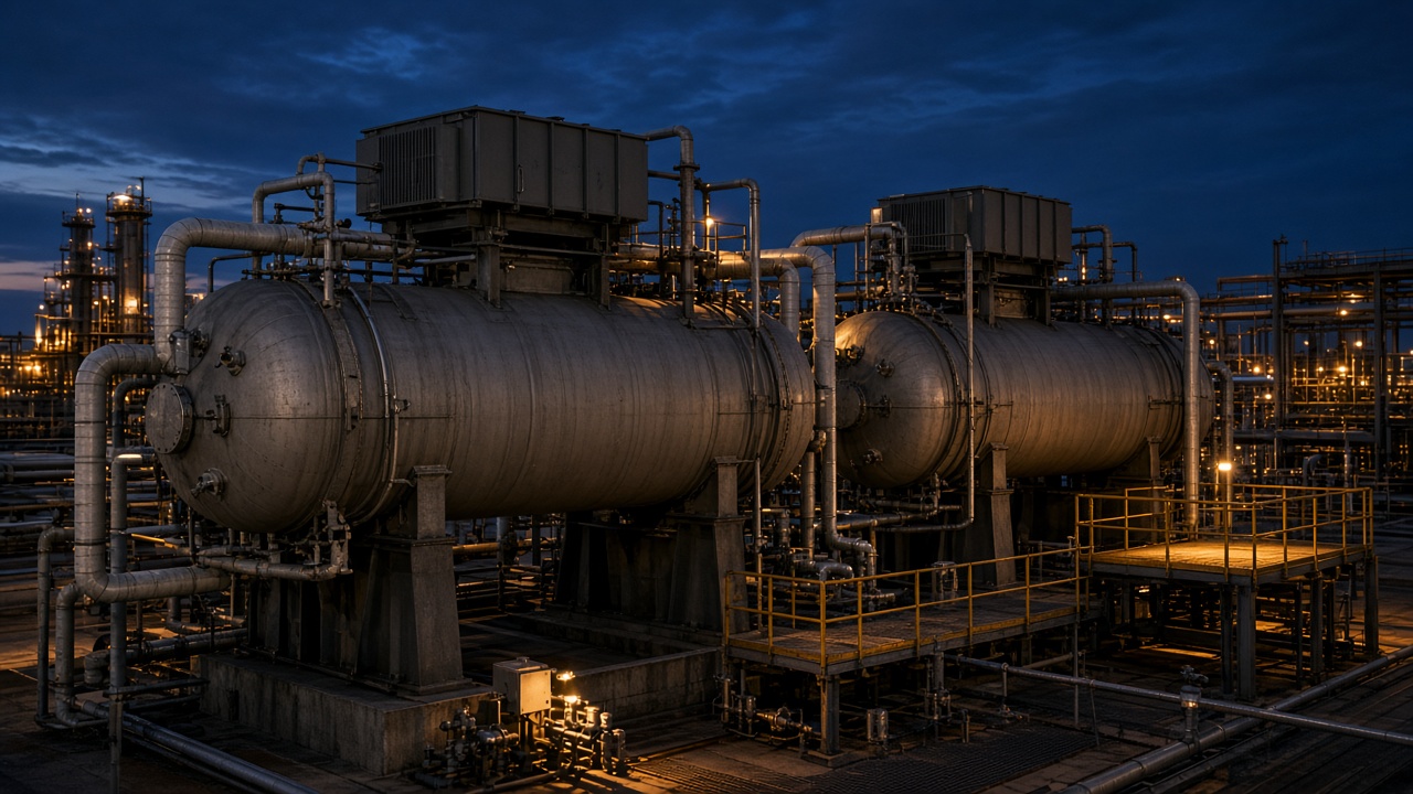 Two-stage electrostatic crude desalter vessels