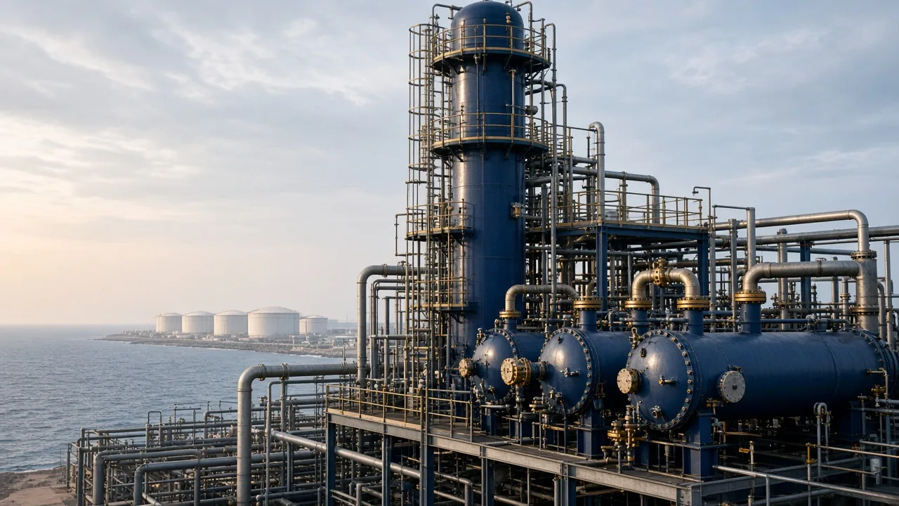 Coastal atmospheric crude distillation unit